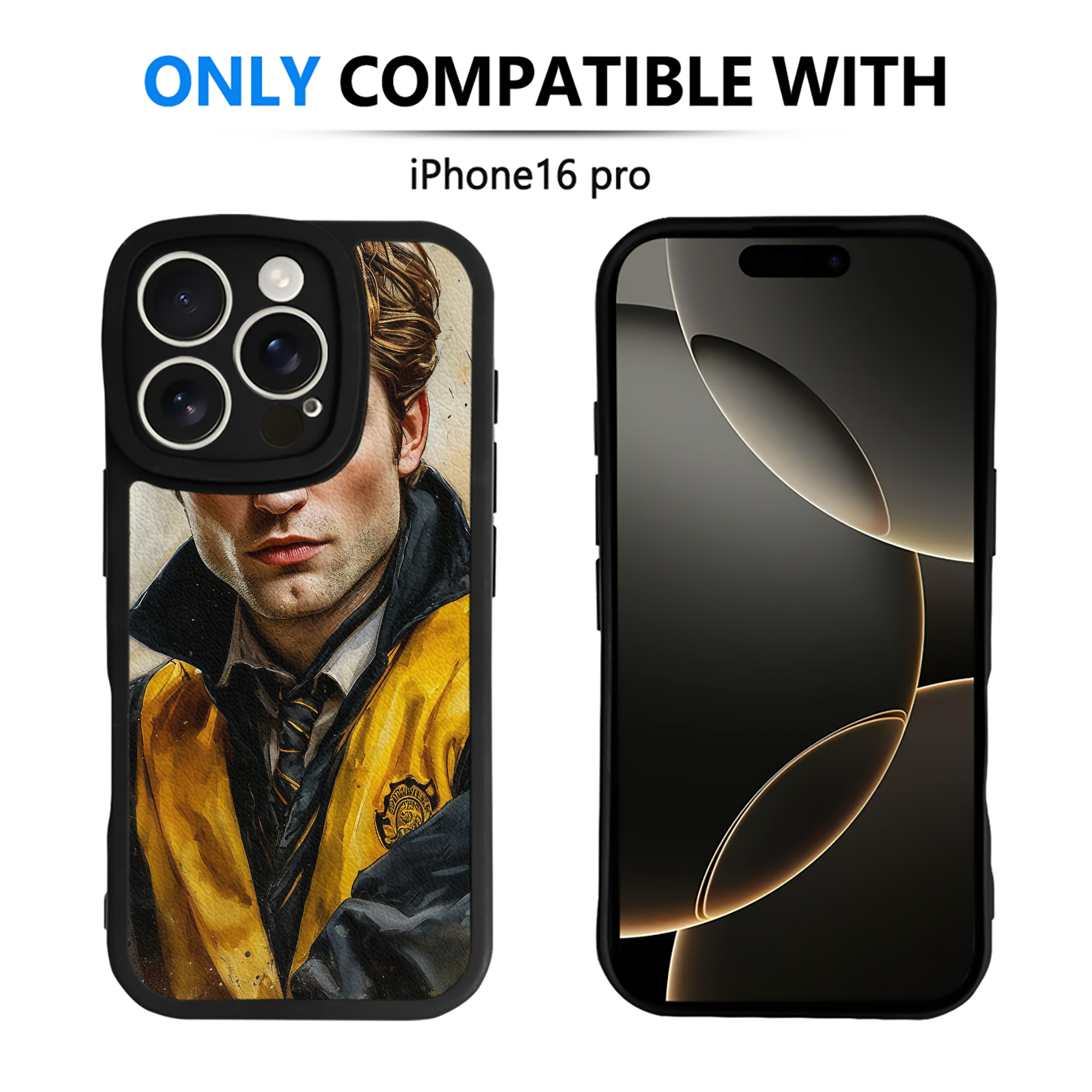 （画像用） Harry Potter ハリー・ポッターシリーズ 【iPhone 16シリーズ対応】シリコンスマホケース（レザー調） 材質：シリコン
